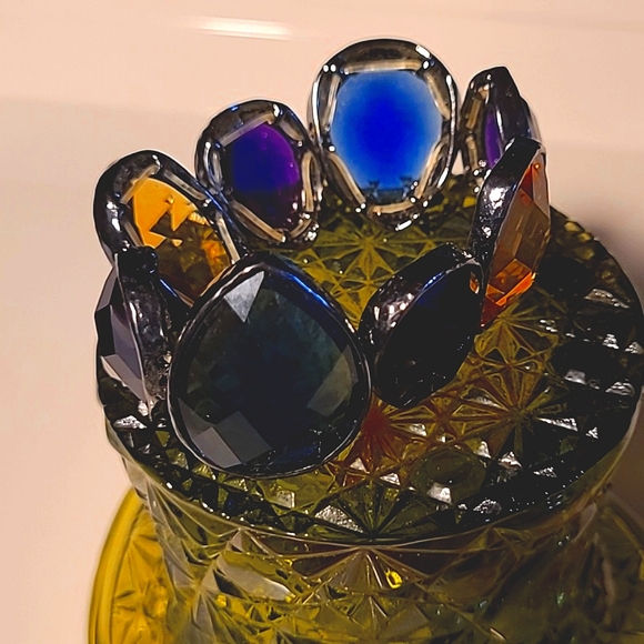 Vintage Chunky Faceted Gems Bracelet - Picture 3 of 6